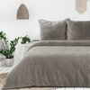 Komplet pościeli EUROFIRANY Flano 220 x 200 cm Beżowy Kolor Beżowy