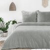 Komplet pościeli EUROFIRANY Flano 140 x 200 cm Srebrny Kolor Srebrny