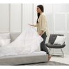 Poduszka EUROFIRANY Design 91 Silver 50 x 60 cm Biały Materiał poszycia Mikrofibra