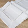 Obrus EUROFIRANY Madele 40 x 140 cm Biało-złoty Plamoodporny Nie