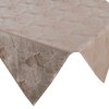 Obrus EUROFIRANY Isla 85 x 85 cm Ciemnobeżowo-biały