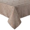 Obrus EUROFIRANY Isla 140 x 220 cm Ciemnobeżowo-biały