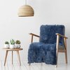 Koc EUROFIRANY Design 91 Tiffany 1 70 x 160 cm Granatowy Wzór Futerko