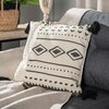 Poszewka EUROFIRANY Boho 24 45 x 45 cm Kremowy Wzór Geometryczny