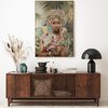 Obraz EUROFIRANY Sensual 1 574A 80 x 120 cm Zielony Motyw Boho