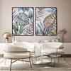 Obraz EUROFIRANY 589A 60 x 80 cm Zielony Motyw Liście