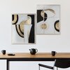 Obraz EUROFIRANY 495B 80 x 100 cm Biały Motyw Abstrakcja
