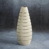 Wazon EUROFIRANY Melinda 18 x 38 cm Kremowy Materiał Glinka ceramiczna