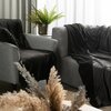 Koc EUROFIRANY Tedy 150 x 200 cm Czarny Kolor Czarny