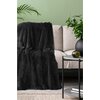 Koc EUROFIRANY Tiffany 1 170 x 210 cm Czarny Informacje dodatkowe Miękka i miła w dotyku tkanina