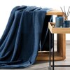 Narzuta EUROFIRANY Bukla 70 x 160 cm Granatowy Informacje dodatkowe Gramatura: 260 g/m2