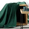 Koc EUROFIRANY Bukla 70 x 160 cm Ciemnozielony Informacje dodatkowe Miękki w dotyku