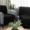 Koc EUROFIRANY Bukla 438725 200 x 220 cm Czarny Kolor Czarny