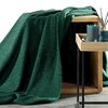 Koc EUROFIRANY Bukla 200 x 220 cm Ciemnozielony Informacje dodatkowe Miękki w dotyku