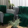 Koc EUROFIRANY Bukla 210 x 170 cm Ciemnozielony Kolor Ciemnozielony
