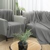 Koc EUROFIRANY Bukla 200 x 150 cm Srebrny Kolor Srebrny