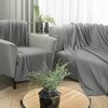 Koc EUROFIRANY Bukla 200 x 220 cm Srebrny Kolor Srebrny