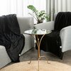 Koc EUROFIRANY D91 Cindy6 130 x 160 cm Czarny Kolor Czarny