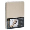 Prześcieradło EUROFIRANY Premium Jersey 4 432713 90 x 200 x 25 cm Beżowy Materiał Jersey bawełniany