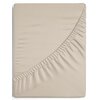 Prześcieradło EUROFIRANY Premium Jersey 4 432713 90 x 200 x 25 cm Beżowy Nieprzemakalne Nie