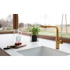 Bateria KFA ARMATURA Duero Pure Basic Pull-Out 6623-113-31 Złoty szczotkowany + filtr Typ Stojąca