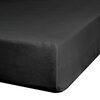Prześcieradło EUROFIRANY Design 91 397065 Jersey 140 x 200 cm Czarny Materiał Jersey bawełniany