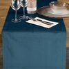 Bieżnik EUROFIRANY Velvet 40 x 140 cm Granatowy Wzór Gładki