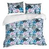 Pościel EUROFIRANY Design 91 Malibu 160 x 200 cm Jasnofioletowo-niebieski