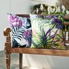 Poszewka Design 91 Rommy 40 x 40 cm Biały Wzór Liście