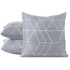 Poszewka EUROFIRANY Design91 GEO 02 40x40 cm Stalowa Rodzaj zapięcia Zamek