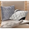 Poszewka EUROFIRANY Design91 GEO 02 40x40 cm Stalowa Wzór Nowoczesny