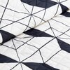 Narzuta EUROFIRANY Design 91 Geo 01 200 x 220 cm Kremowo-czarny Materiał Poliester