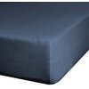 Prześcieradło EUROFIRANY Design 91 Jersey 120 x 200 cm Granatowy Z gumką Tak