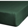 Prześcieradło EUROFIRANY Jersey 120 x 200 cm Butelkowy zielony Materiał Bawełna