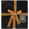 Obrus EUROFIRANY Velvet 145 x 180 cm Czarny Materiał Poliester - welwet