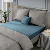 Prześcieradło EUROFIRANY Design 91 409427 Jersey 180 x 200 cm Niebieski Kolor Niebieski