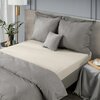 Prześcieradło EUROFIRANY Jersey D91 z gumką 240 x 220 cm Beżowy Kolor Beżowy