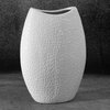 Wazon EUROFIRANY Riso 18 x 9 x 26 cm Biały Materiał Glinka ceramiczna