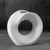 Wazon EUROFIRANY Riso 19 x 7 x 18 cm Biały Kolor Biały