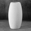 Wazon EUROFIRANY Riso 13 x 9 x 25 cm Biały Materiał Glinka ceramiczna