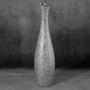 Wazon EUROFIRANY Riso 15 x 60 cm Srebrny Materiał Glinka ceramiczna
