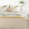 Pościel EUROFIRANY Design 91 Lea 07 220 x 200 cm Biało-żółty Kolor Biało-złoty