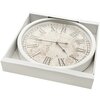 Zegar EUROFIRANY Retro Beżowo-biały Materiał wykonania Tworzywo sztuczne