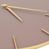 Zegar ścienny EUROFIRANY 423131 60 cm Fioletowo-złoty Materiał wykonania Metal
