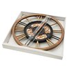 Zegar EUROFIRANY 63 Czarno-brązowy Materiał wykonania Szkło