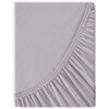 Prześcieradło EUROFIRANY Jersey 220 x 200 cm Jasnoszary Materiał Jersey bawełniany