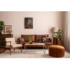 Obraz EUROFIRANY 467B 60 x 80 cm Ciemnoturkusowy Materiał Płótno