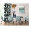 Obraz EUROFIRANY 444A 60 x 80 cm Jasnoniebieski Motyw Abstrakcja