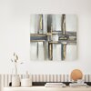 Obraz EUROFIRANY Geometry 594 60 x 60 cm Stalowy Motyw Abstrakcja