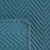 Narzuta EUROFIRANY Len 3 220 x 240 cm Niebieski Materiał Poliester